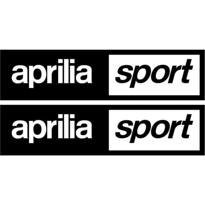 2 Stickers Aprilia Sport Noir