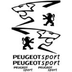 Kit de 8 Stickers Peugeot