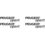 4 Stickers Peugeot Sport