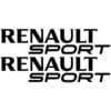 2 Stickers Renault Sport Noir