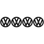 4 Stickers Logo Volkswagen