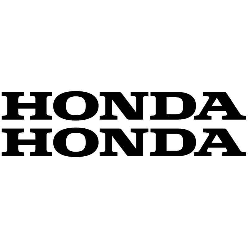 2 Stickers Honda Noir