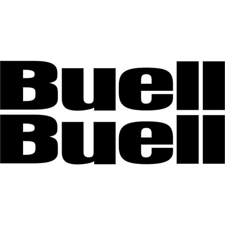 2 Stickers Buell noir
