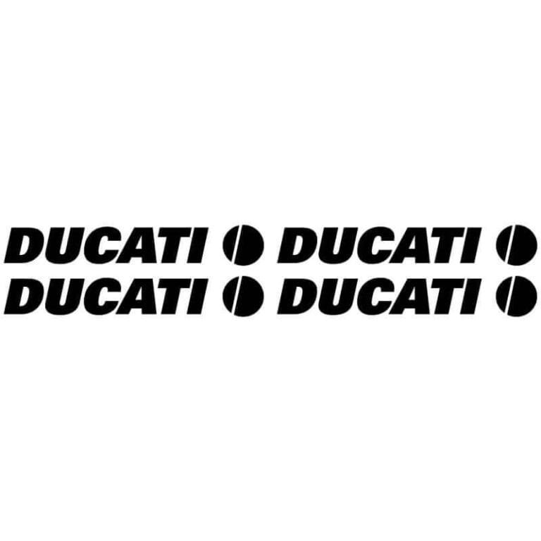 4 Stickers Ducati Logo noir