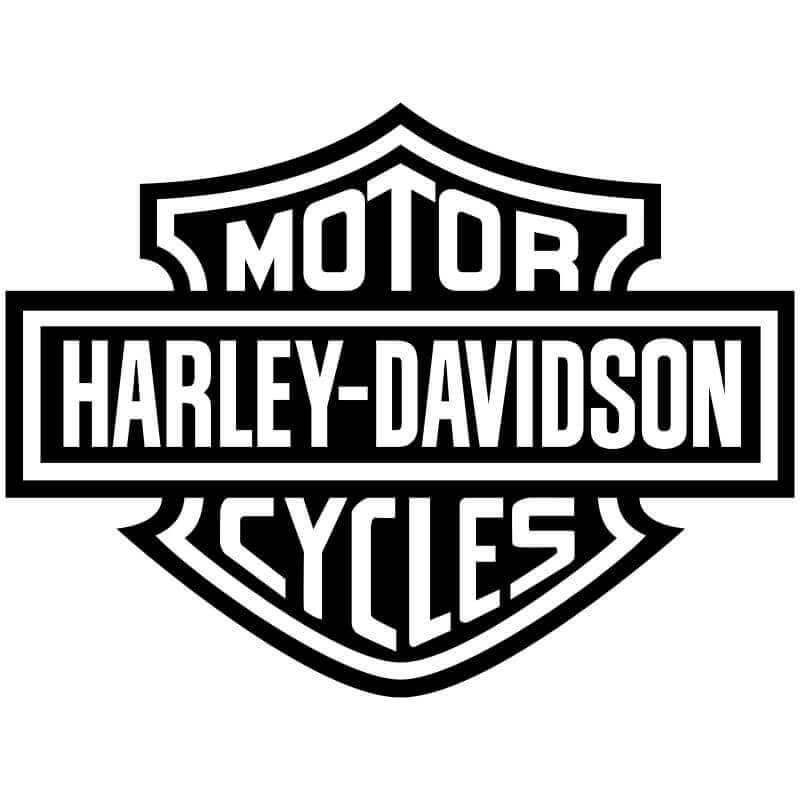 Sticker Logo Harley-Davidson noir