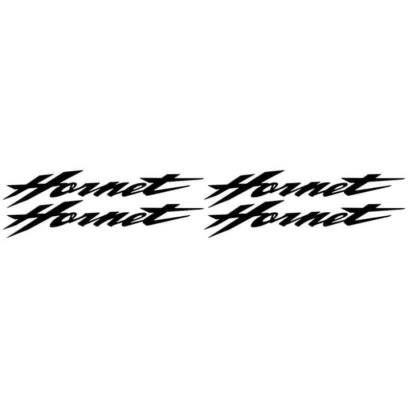 4 Stickers Honda Hornet noir