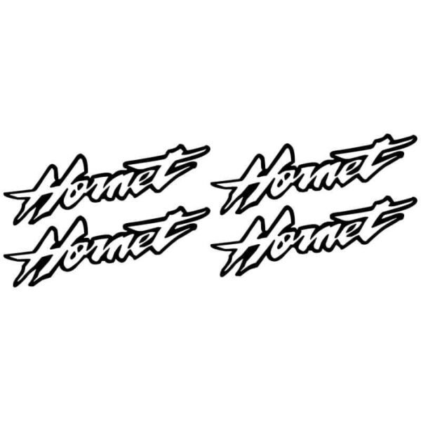 4 Stickers Hornet Honda noir