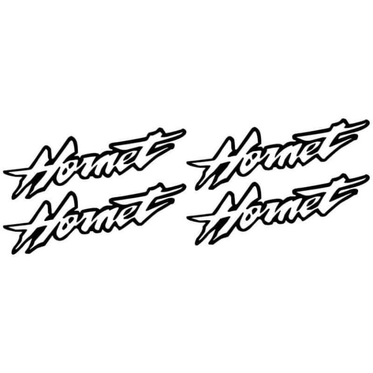 4 Stickers Hornet Honda noir