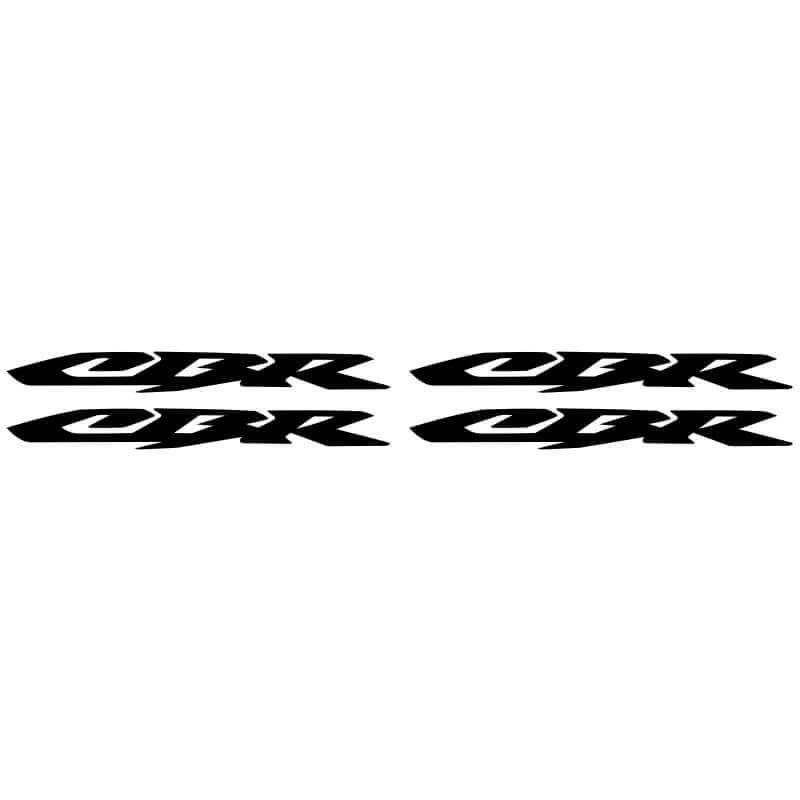 4 Stickers honda CBR noir
