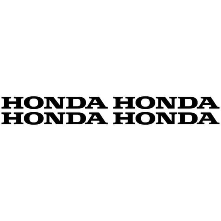 4 Stickers Honda noir