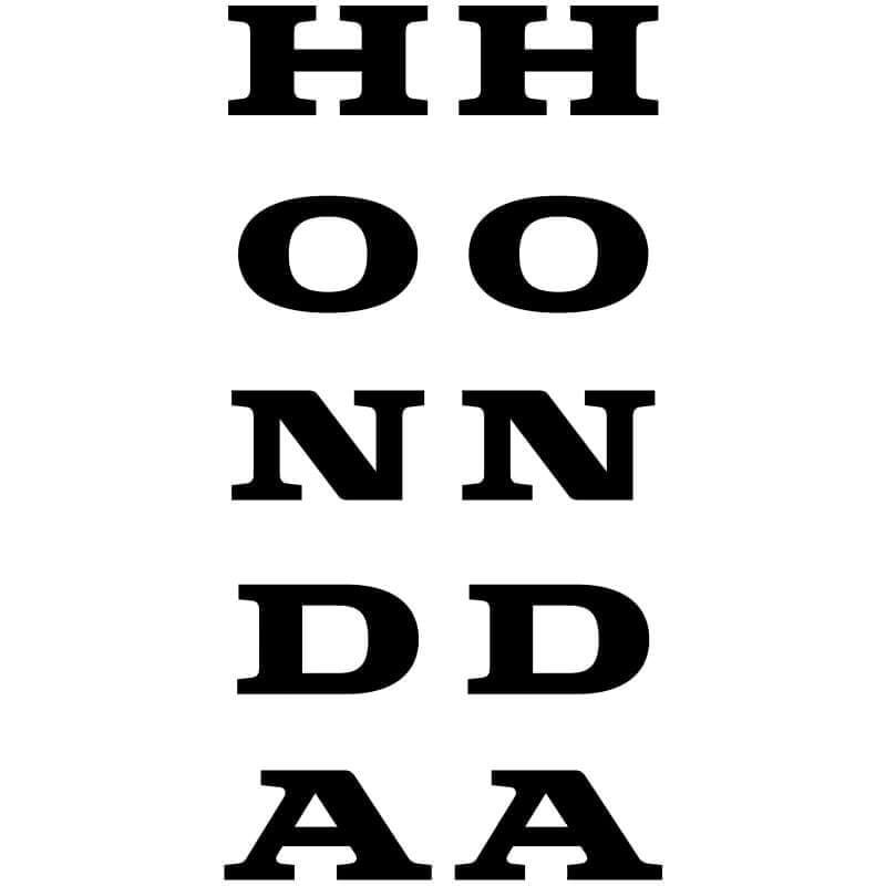 2 Stickers Honda Fourche honda