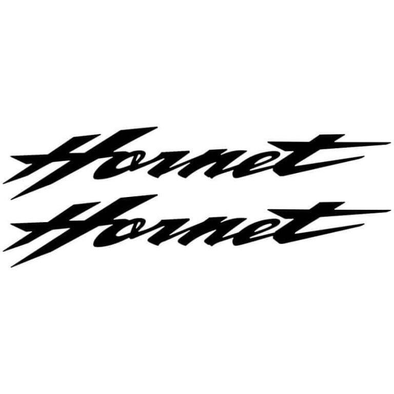 2 Stickers Honda Hornet noir