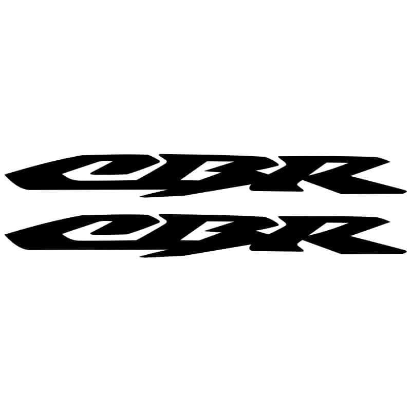 2 Stickers Honda CBR noir