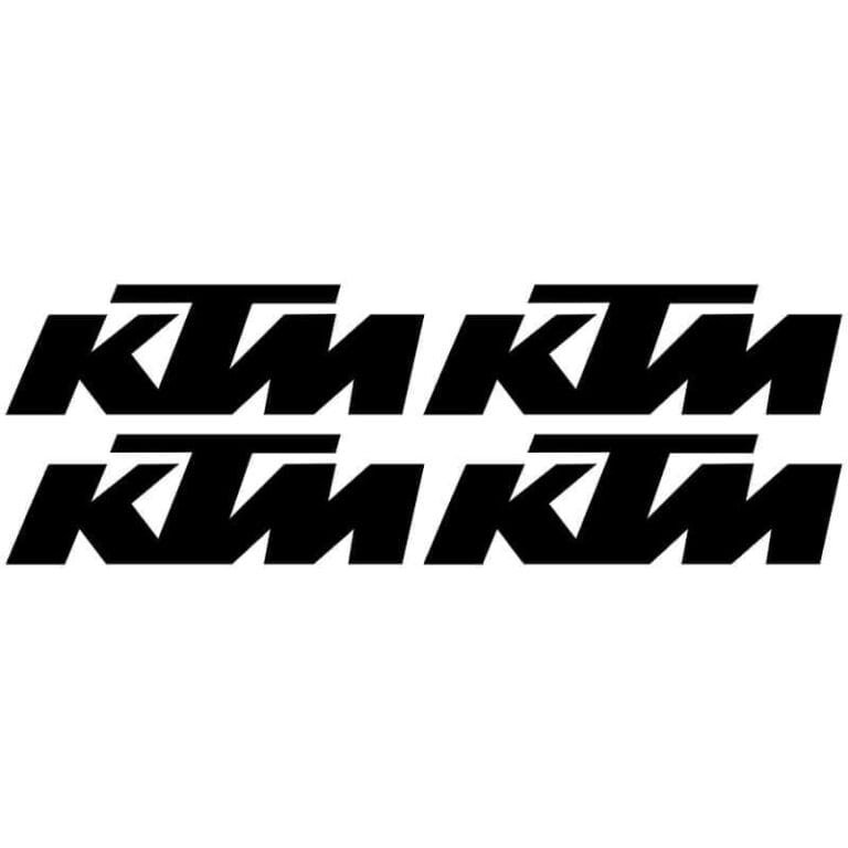 4 Stickers KTM noir