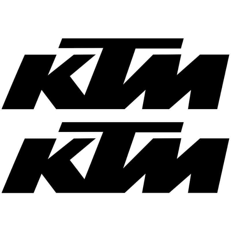 2 Stickers KTM noir