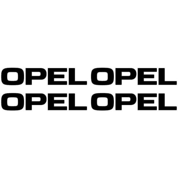 4 Stickers Opel noir