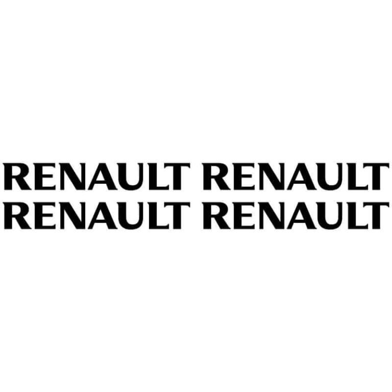 4 Stickers Renault noir