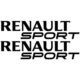 2 Stickers Renault Sport noir