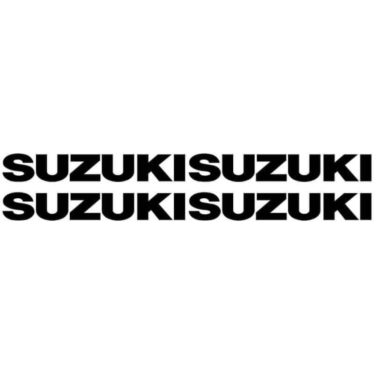 4 Stickers Suzuki noir
