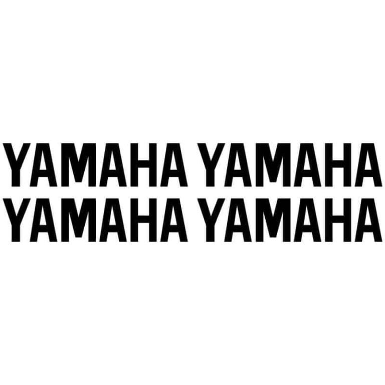 4 Stickers Yamaha noir