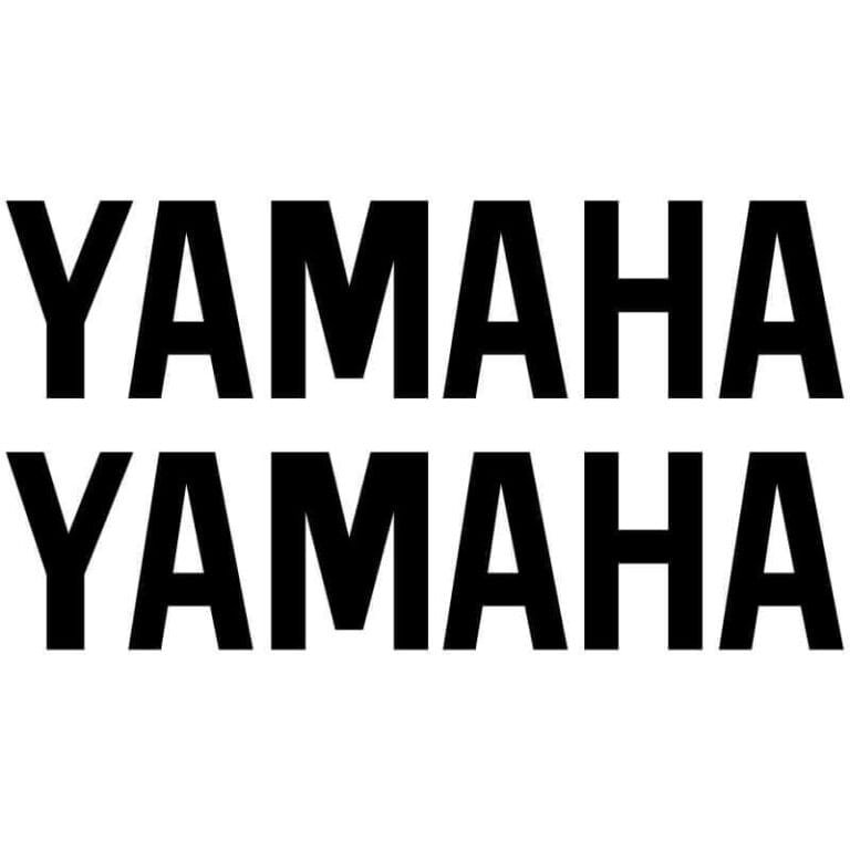 2 Stickers Yamaha noir