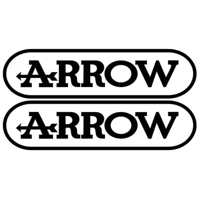 2 Stickers Arrow noir