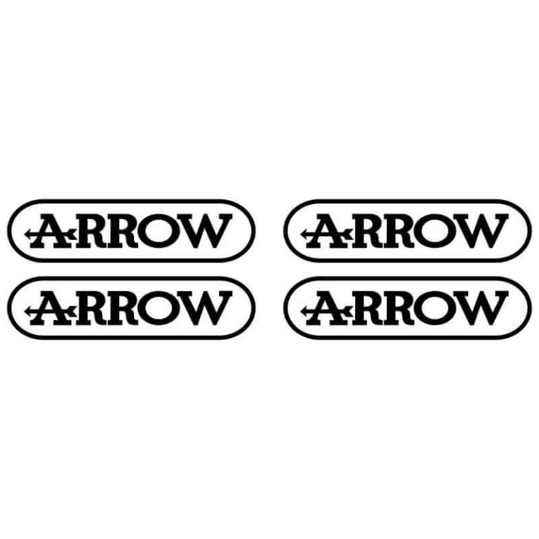 4 Stickers Arrow noir