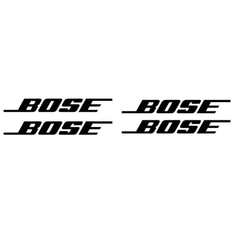 4 Stickers Bose Noir