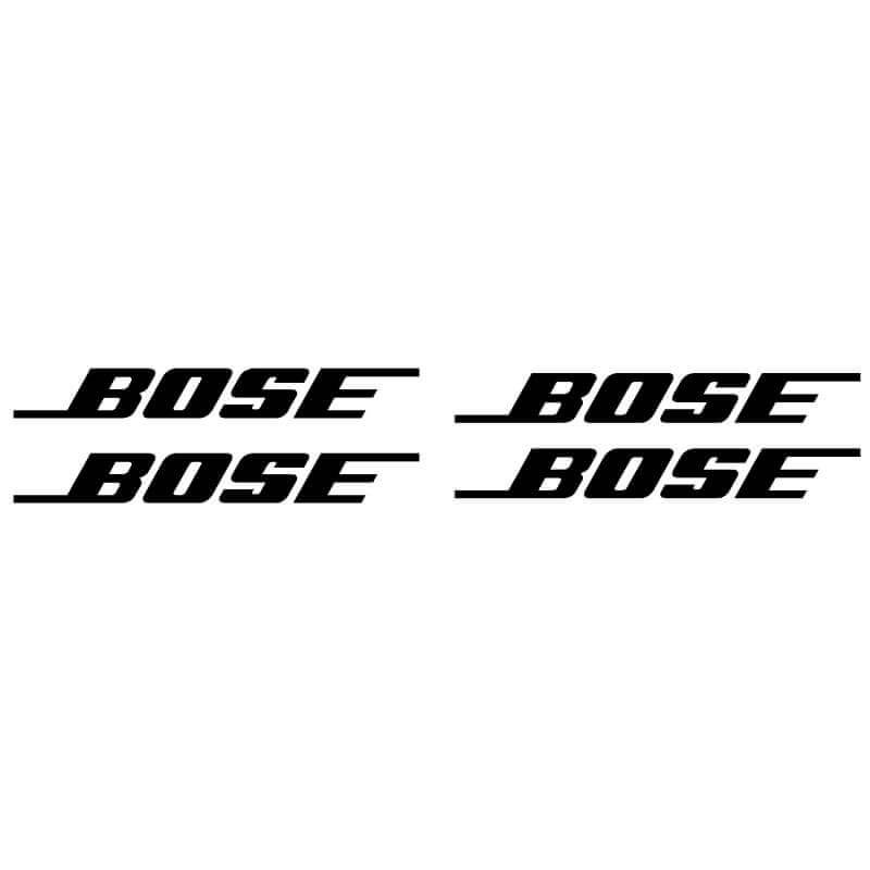 4 Stickers Bose Noir
