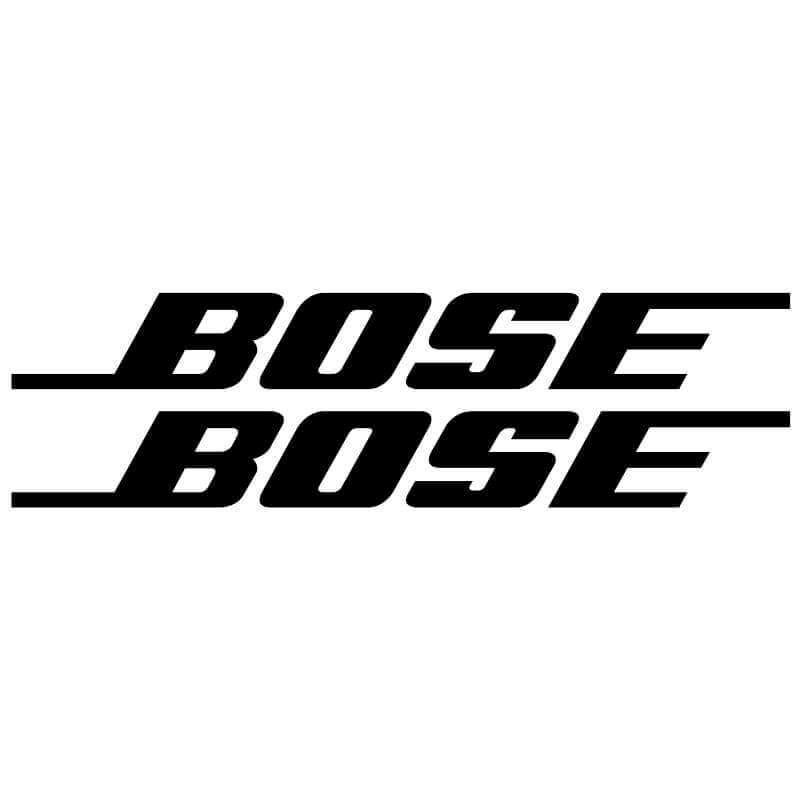 2 Stickers Bose noir