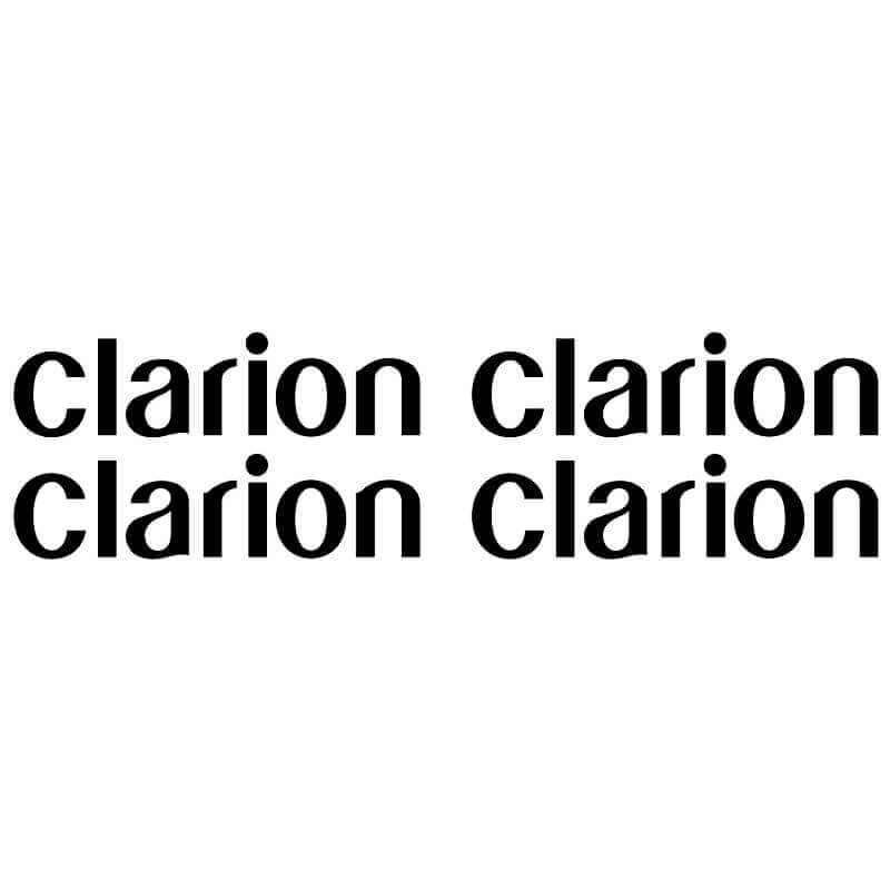 2 Stickers Clarion noir