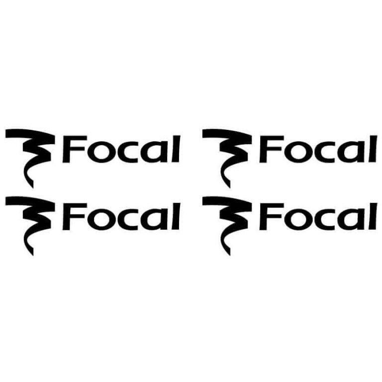 4 Stickers Focal noir