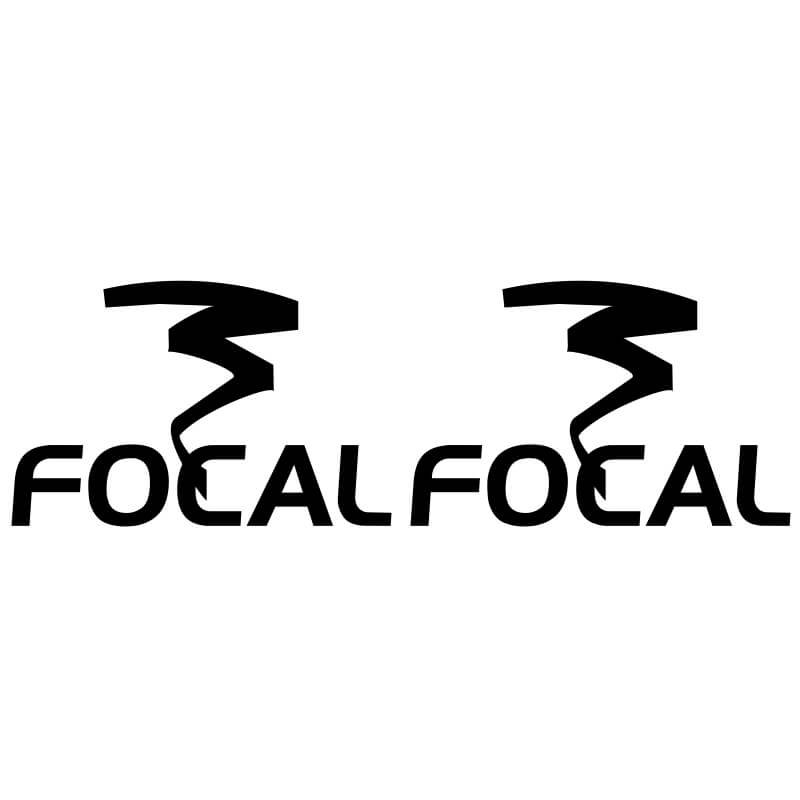 2 Stickers Focal noir