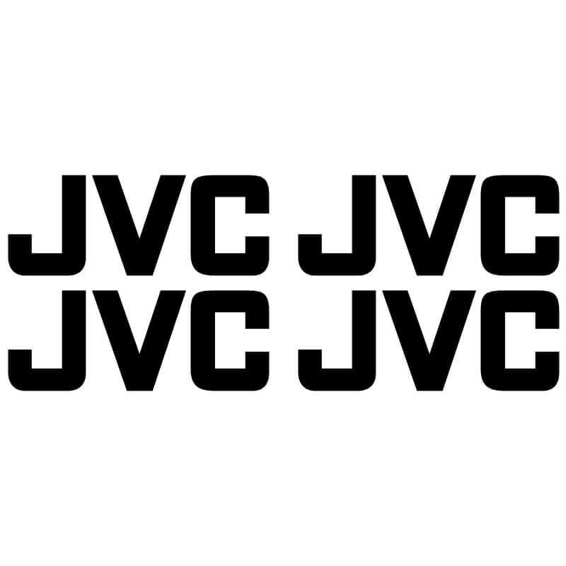 4 Stickers Jvc noir