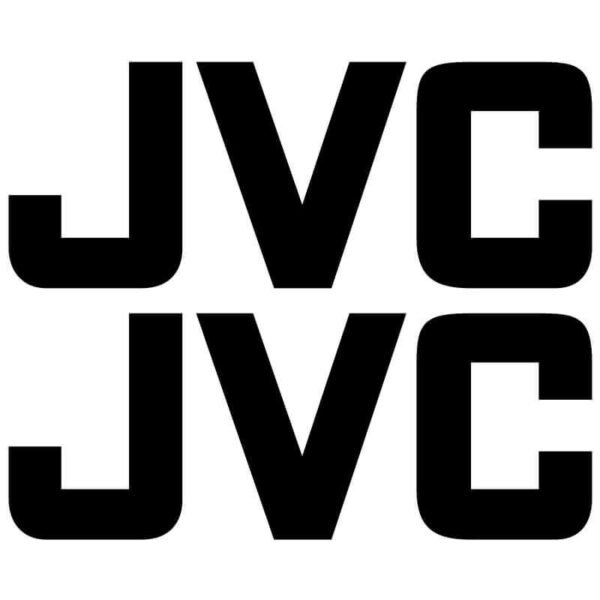 2 Stickers Jvc noir