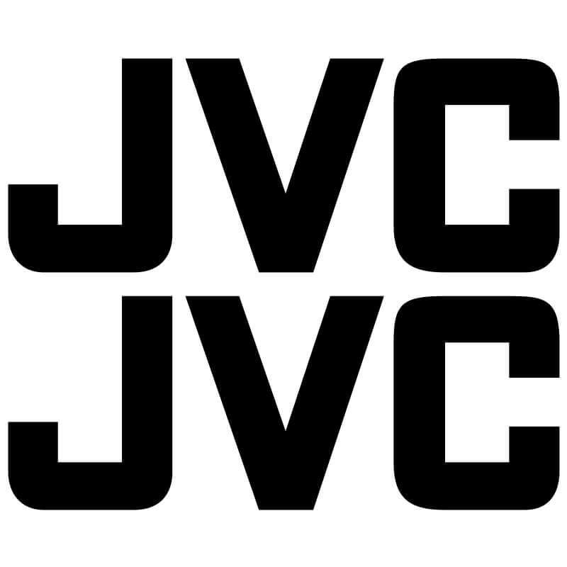 2 Stickers Jvc noir