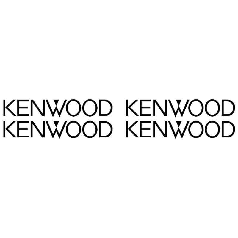 4 Stickers Kenwood noir