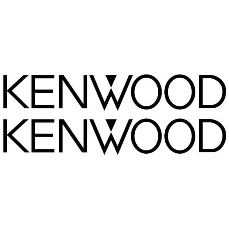 2 Stickers kenwood noir